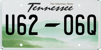 TN license plate U6206Q