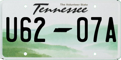 TN license plate U6207A