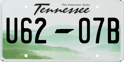 TN license plate U6207B