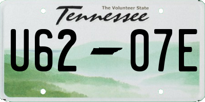 TN license plate U6207E