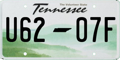 TN license plate U6207F