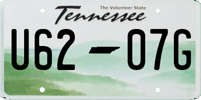 TN license plate U6207G