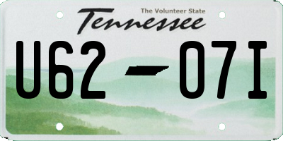 TN license plate U6207I