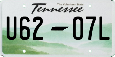 TN license plate U6207L