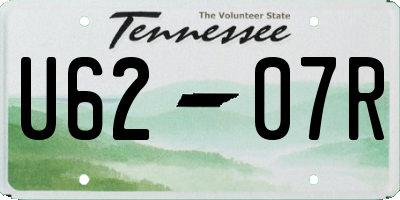 TN license plate U6207R