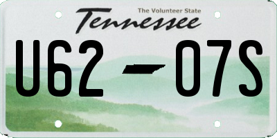 TN license plate U6207S