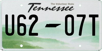 TN license plate U6207T