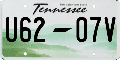 TN license plate U6207V