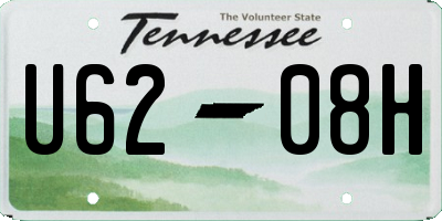 TN license plate U6208H