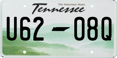 TN license plate U6208Q