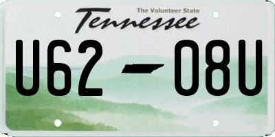 TN license plate U6208U