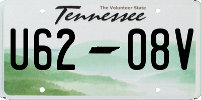 TN license plate U6208V