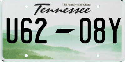 TN license plate U6208Y