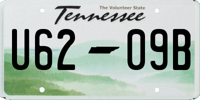 TN license plate U6209B