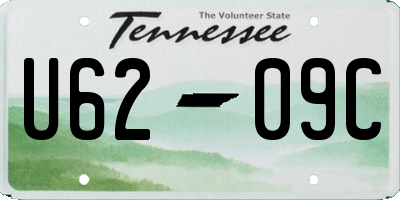 TN license plate U6209C