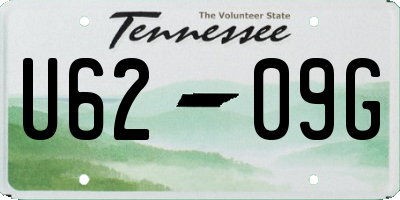 TN license plate U6209G