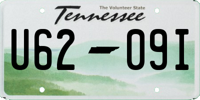 TN license plate U6209I