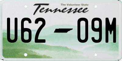 TN license plate U6209M