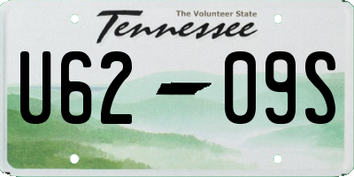 TN license plate U6209S