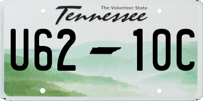 TN license plate U6210C