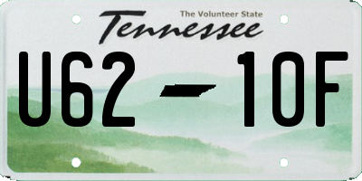 TN license plate U6210F