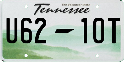 TN license plate U6210T