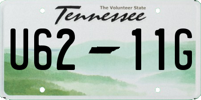 TN license plate U6211G
