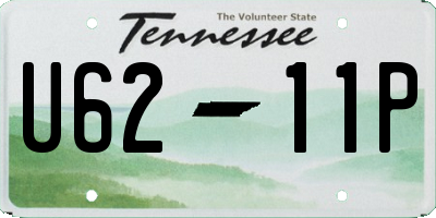 TN license plate U6211P