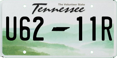TN license plate U6211R