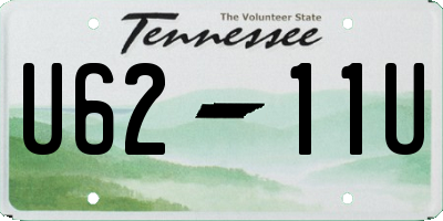 TN license plate U6211U