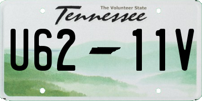 TN license plate U6211V