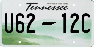 TN license plate U6212C