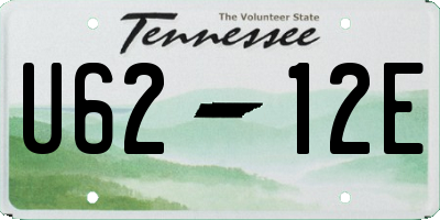 TN license plate U6212E