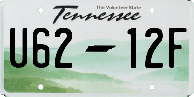 TN license plate U6212F