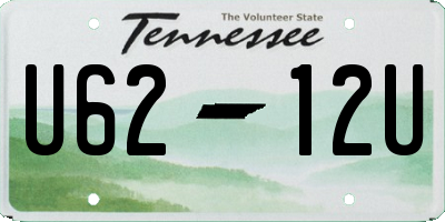 TN license plate U6212U