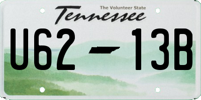 TN license plate U6213B