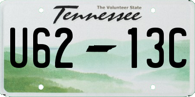 TN license plate U6213C