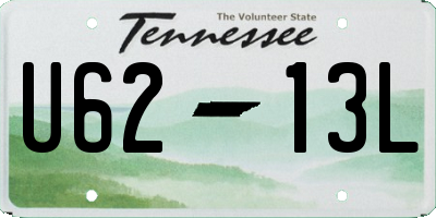 TN license plate U6213L
