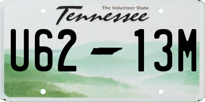 TN license plate U6213M