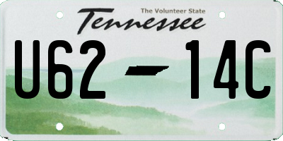 TN license plate U6214C