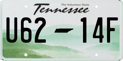 TN license plate U6214F