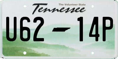 TN license plate U6214P