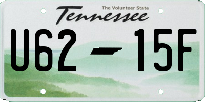 TN license plate U6215F