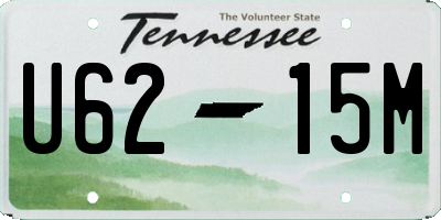 TN license plate U6215M