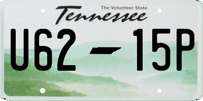 TN license plate U6215P
