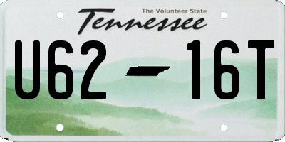 TN license plate U6216T