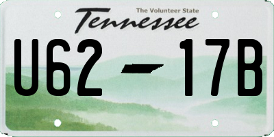 TN license plate U6217B