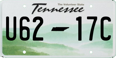 TN license plate U6217C