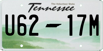TN license plate U6217M