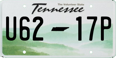 TN license plate U6217P